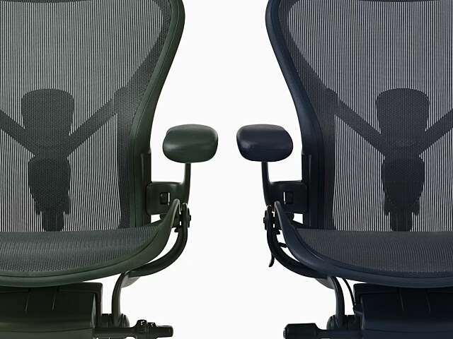 Herman Miller Aeron Chair Side by Side