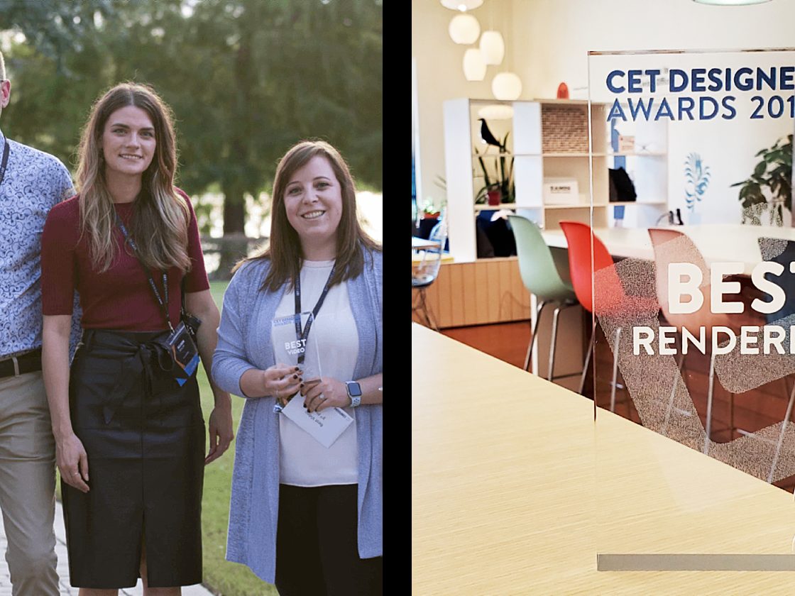 2019 CET Award winners and 2nd Place for Rendering award.