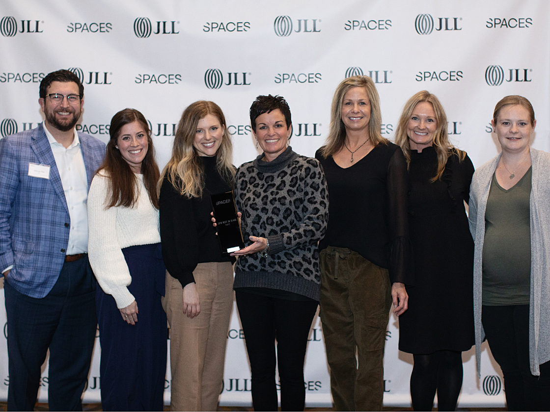 Pigott team accepting 2019 Spaces Award for Medium-Sized Organization.