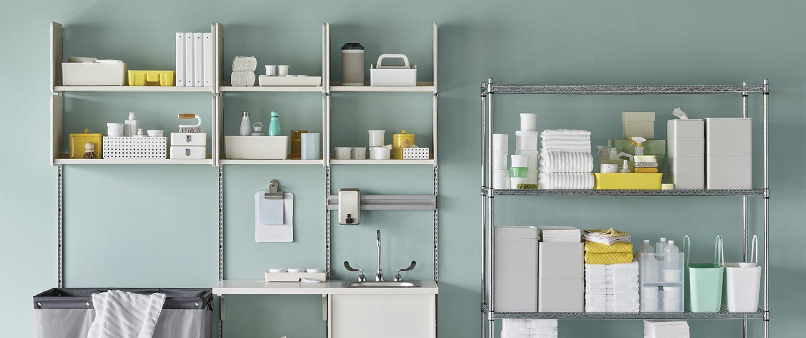 Healthcare cleaning storage