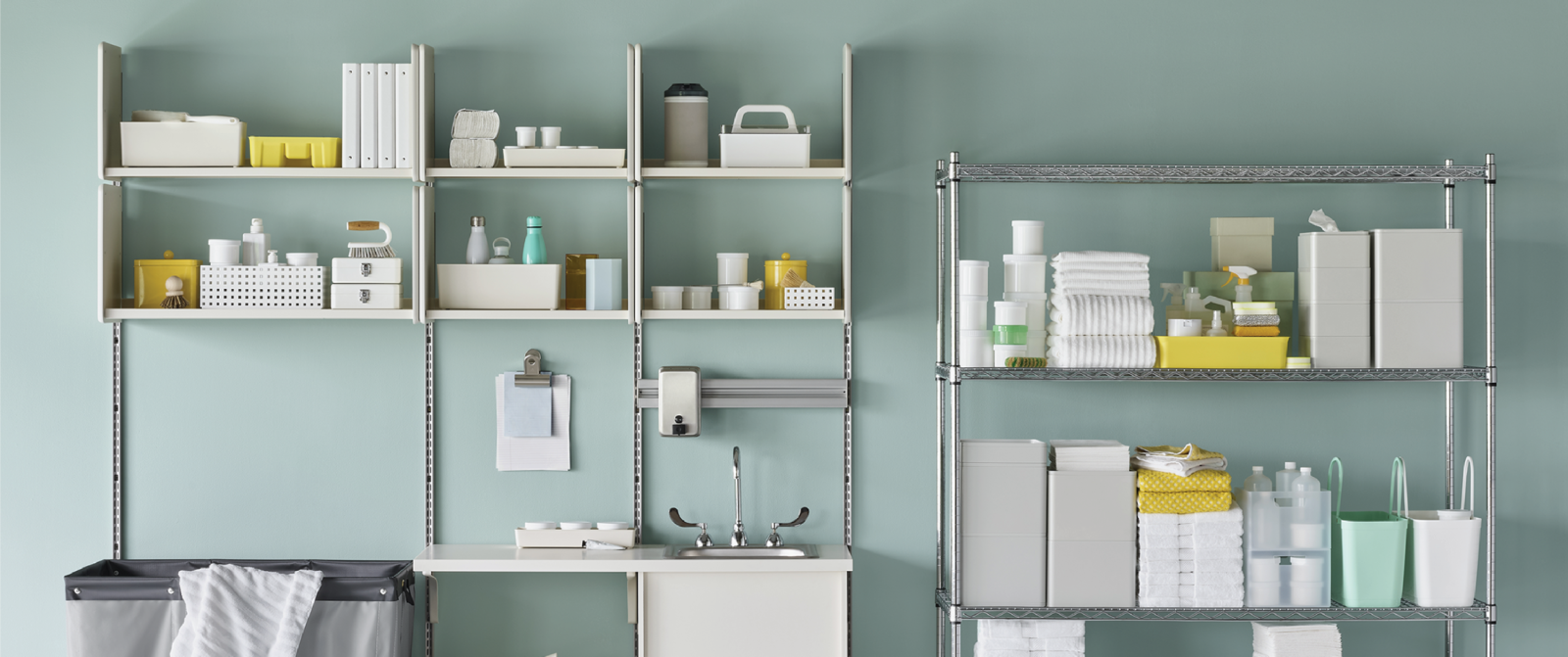 Healthcare cleaning storage