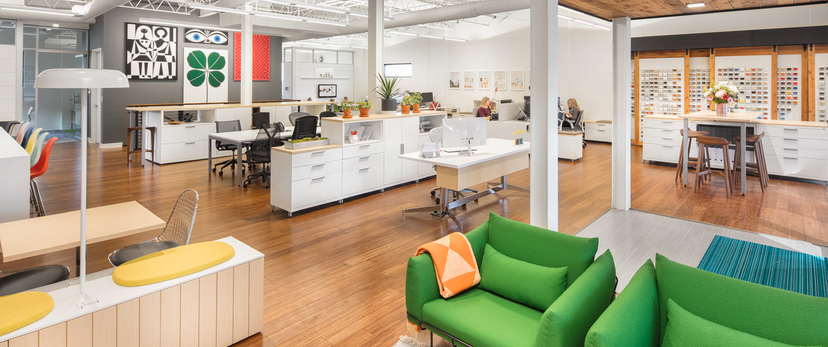 Pigott office furniture showroom in Des Moines, Iowa.