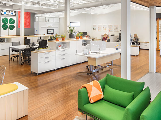 Pigott office furniture showroom in Des Moines, Iowa.